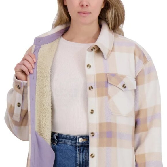 SAGE Women's Plush Shirt Jacket - Picture 8 of 8